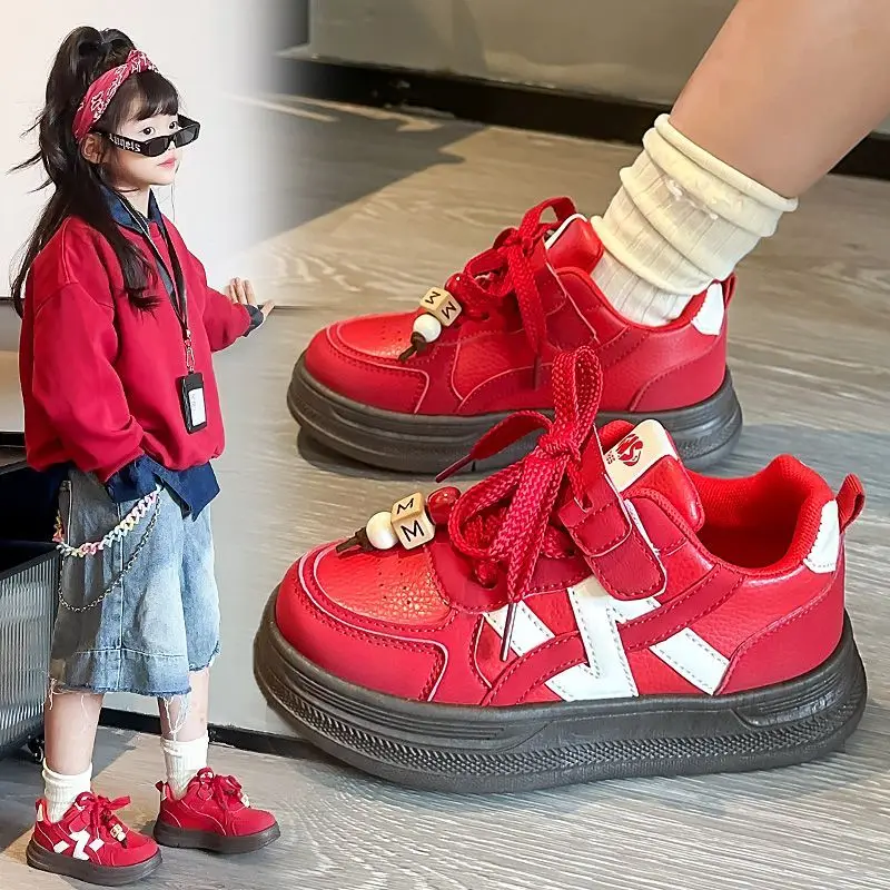 

Girls Boys Lightweight Soft Sole Sneakers Kids Casual Shoes Spring Autumn New Style School Walking Shoes