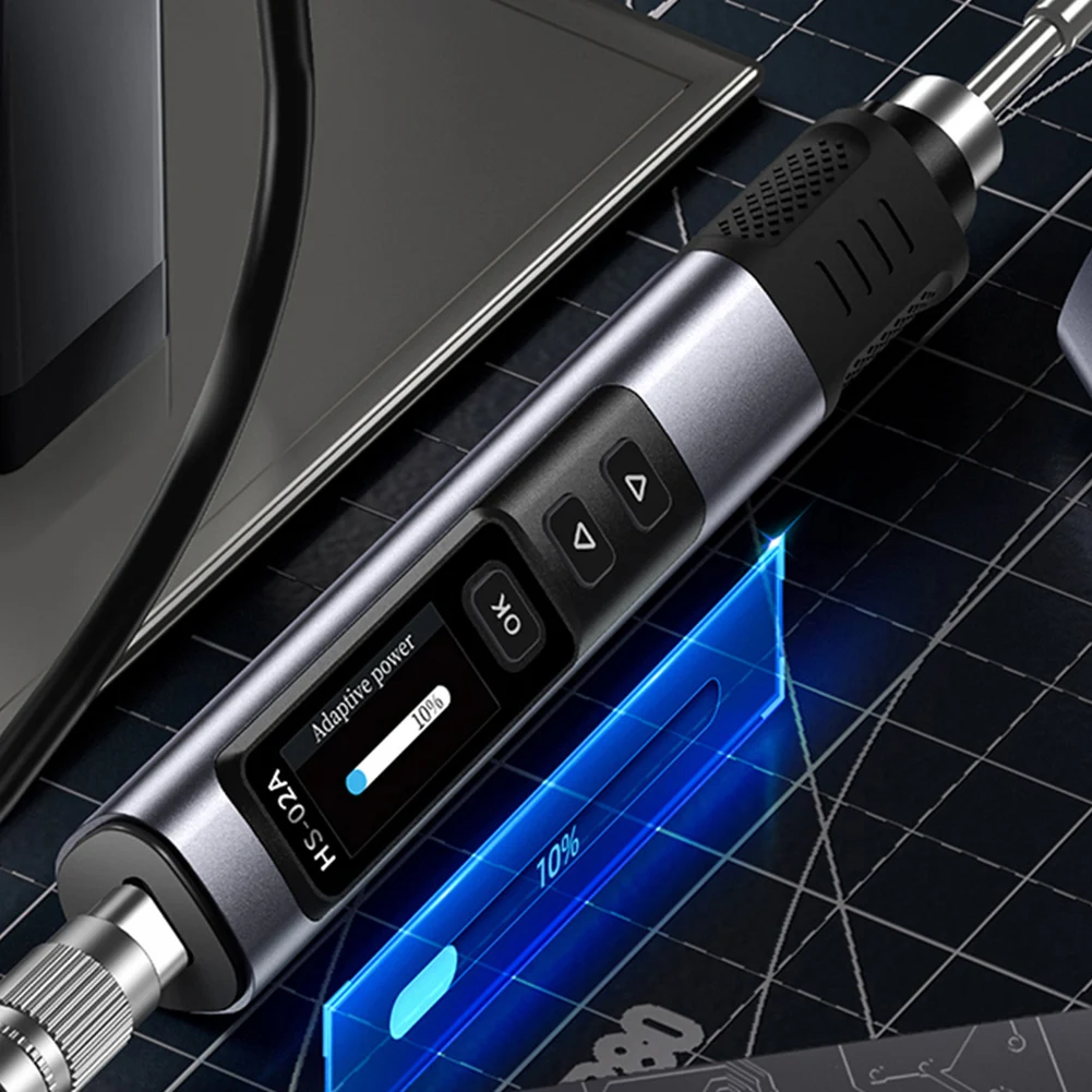 100W Portable Soldering Iron Kit with Fast Heating and Clear Temperature Display for Electronics Repair and DIY Projects