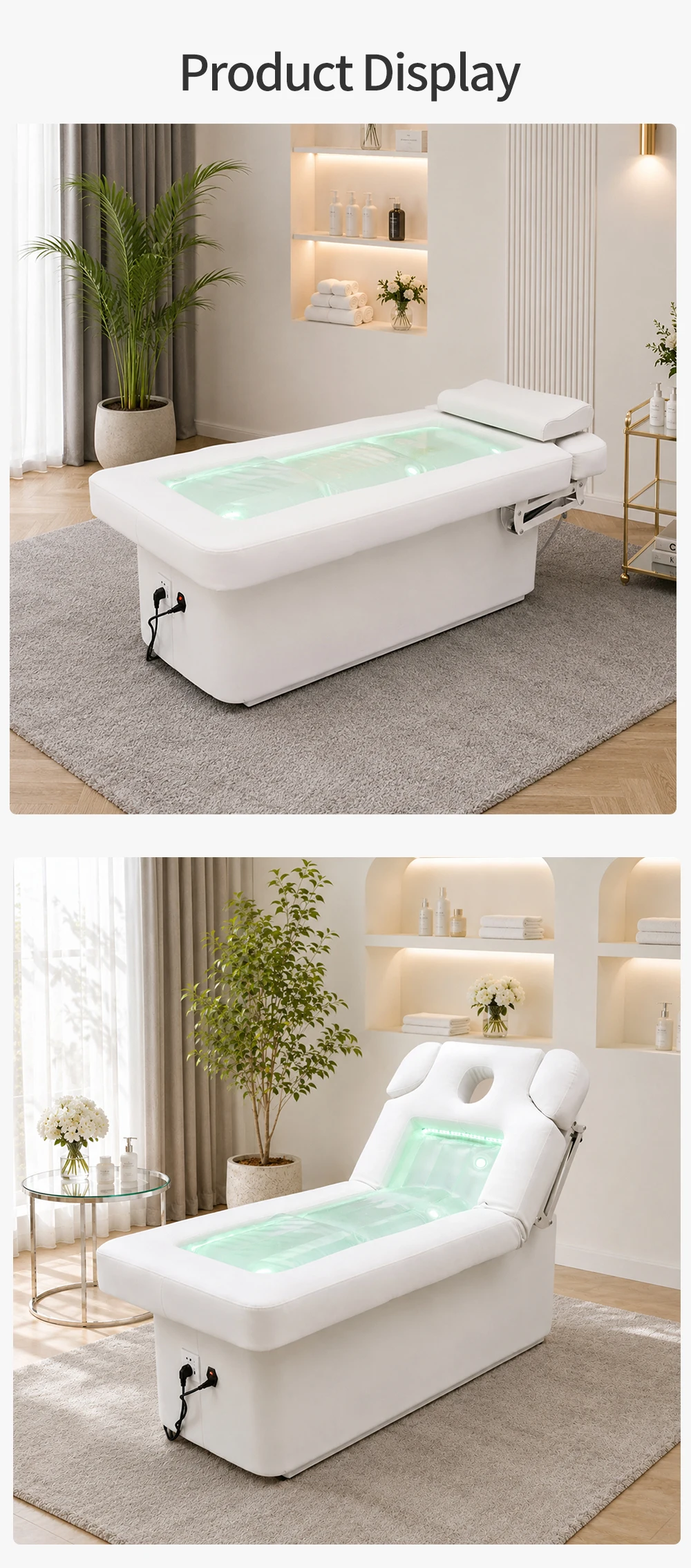 2026 Hydrotherapie-Elektrobett Wassermassagebetten Beheizt LED-Lichttherapie Spa-Salon-Ausstattung Professionell Kommerziell Großhandel – Detail 9