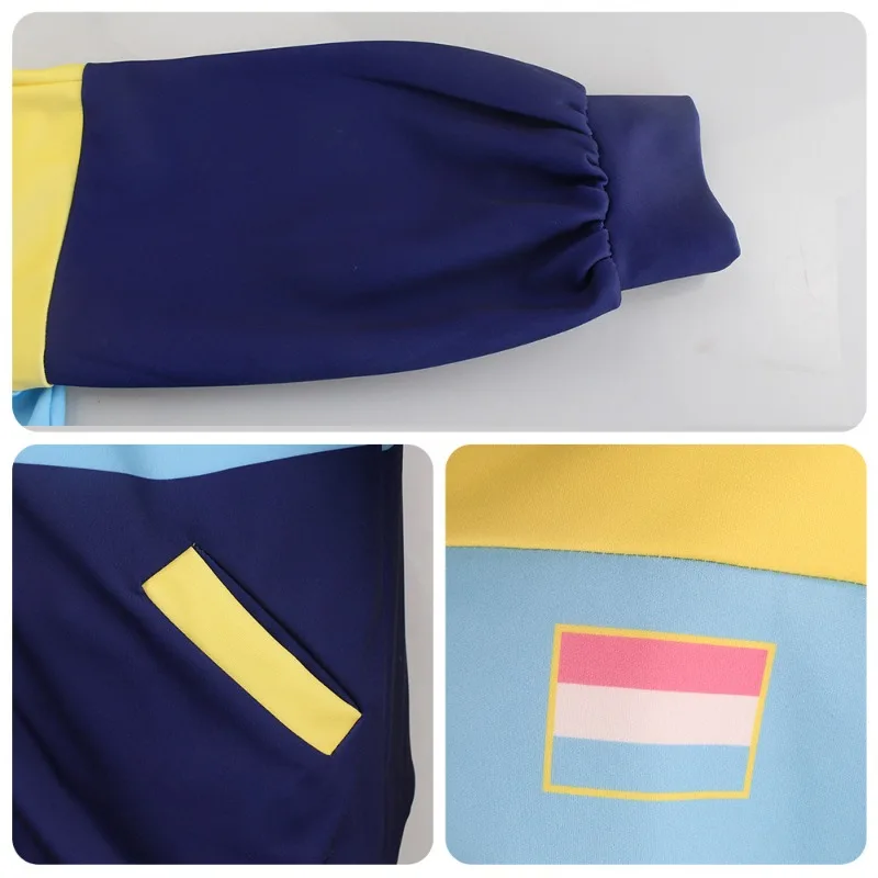 Tsukimi Eiko تأثيري Anzugjacke + شورت + كوخ للجنسين أنيمي تأثيري Kleidung تأثيري حلي