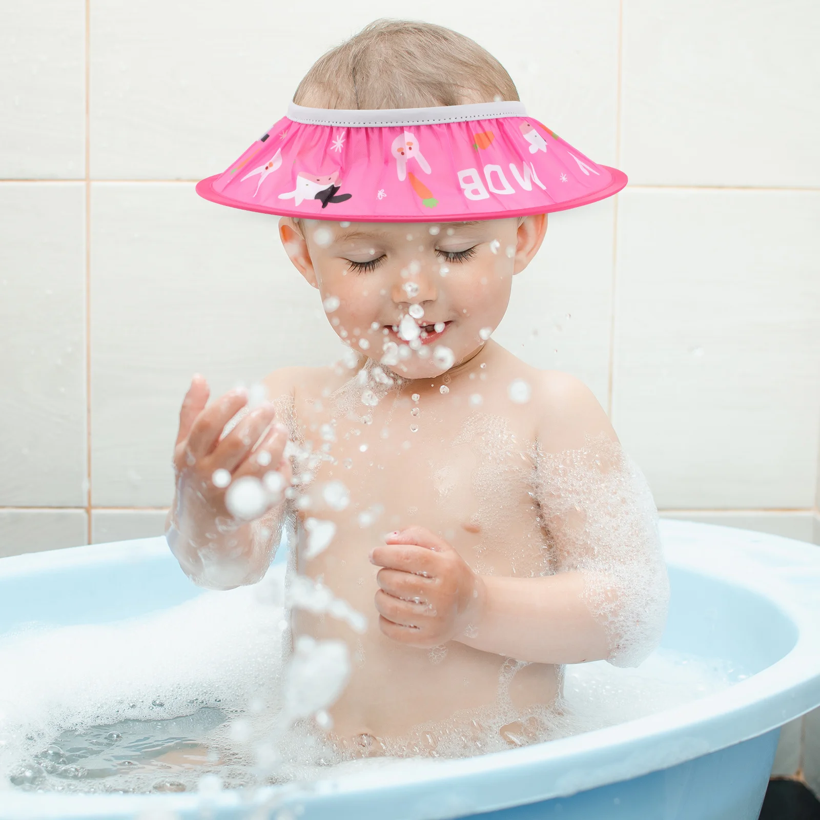 

1Pcs Baby Bath Visor Adjustable Shampoo Cap Kids Hair Washing Shield Baby Shower Cap Hat Children Shower Hat