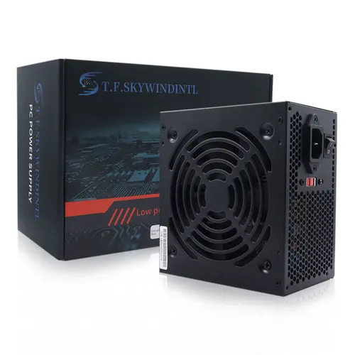 Unidad de fuente de alimentación PSU para PC de 700W, ventilador silencioso negro para juegos de 120mm, 24 pines, 12V, ATX, fuente de alimentación para ordenador de escritorio para BTC