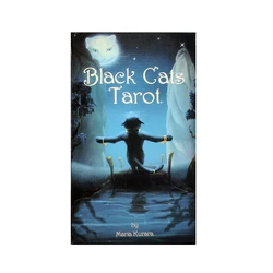 Black Cats Divination Tarot Deck Cards  for Fortunetelling Predictions English, Spanish, French, Italian, and German PDF Guide