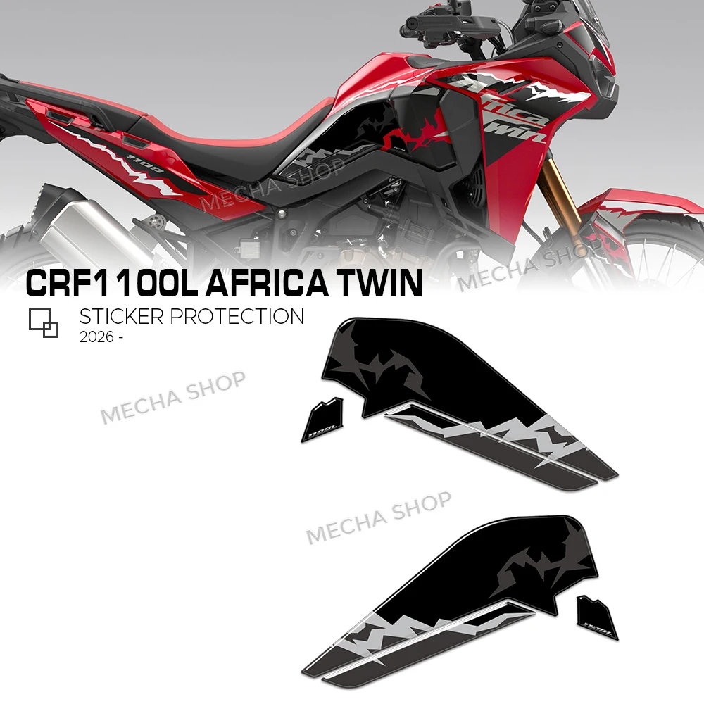 

Tank Pad Sticker Motorcycle Fuel Tank Protection Sticker 3D For Africa Twin CRF 1100 L 2026