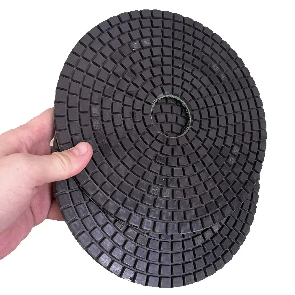 180/200mm Sharp Abrasive Disc Black Diamond Wet Polishing Pad For Grinding And Cleaning Marble Granite Ceramic Quartz Stone