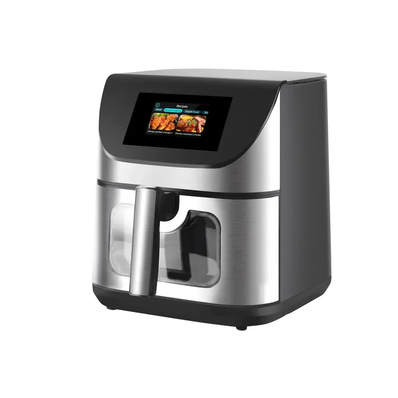 Smart WiFi Air Fryer 8L Large Capacity Digital Touch Screen Visual Window Oil Free Cooker Multi Function Temperature