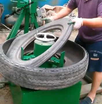 Waste Tyre Sidewall Cutter for Recycling Crumb Rubber Scrap Used Tyre Ring Cutting Machine for Sale