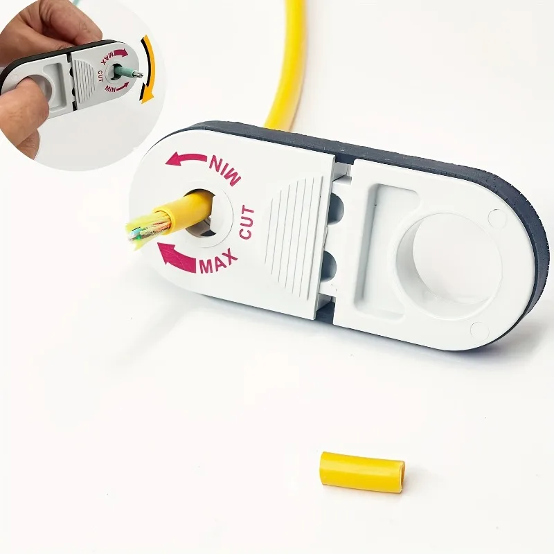 Universal Network Wire Stripping Tool for Cat5E, Cat6,Cat7, Cat8 - Coaxial Cable Stripper, Pocket Cable Stripper Tool