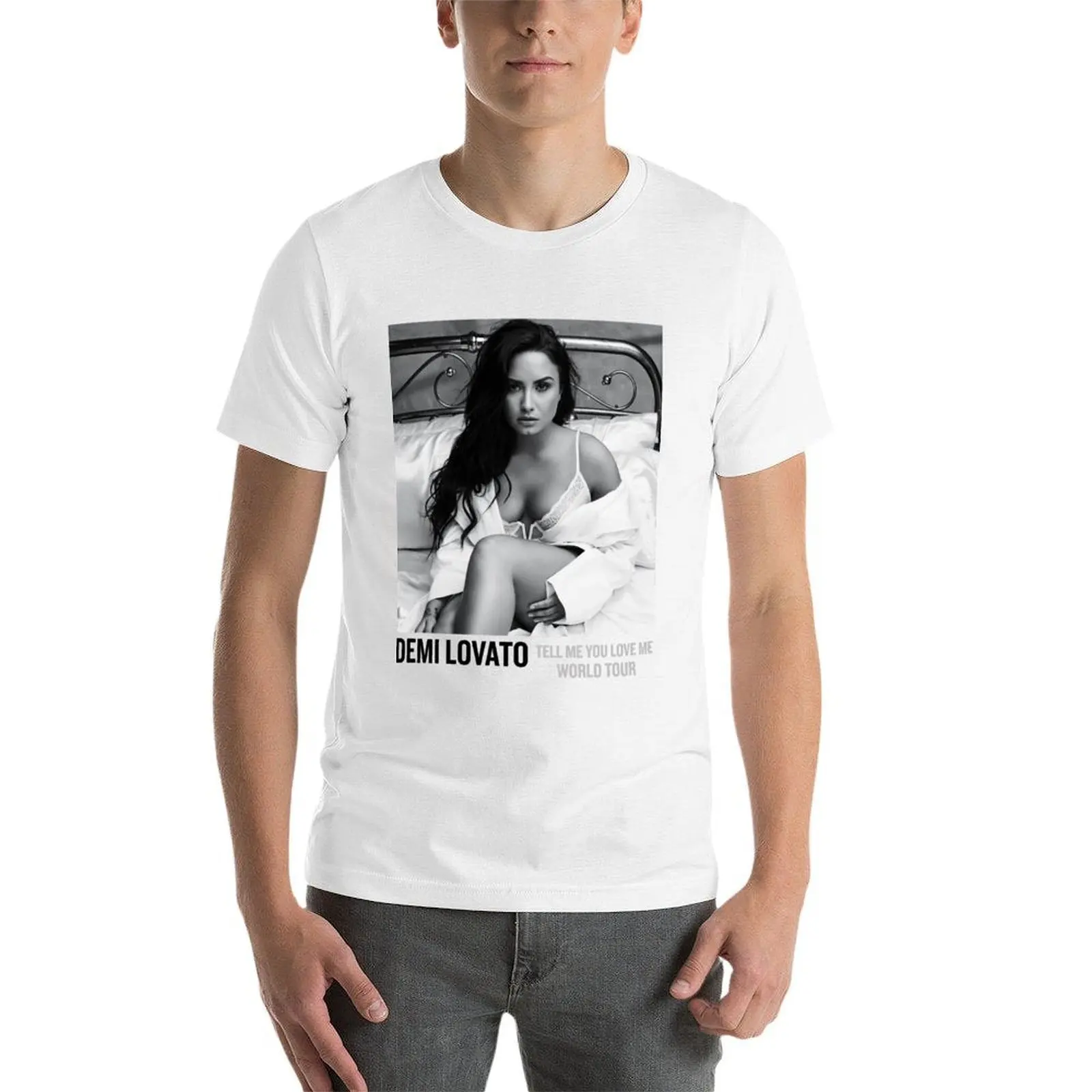 DL - Tell Me You Love Me *صورة * تي شيرت تي شيرت للرجال تي شيرت جرافيك تي شيرت للرجال حزمة تي شيرت قطني