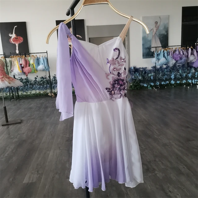 Hot Sale Kids Girls Custom Size Custom Color Performance Wear Ballet Dance Dress Chiffon Lyrical Costumes AliExpress