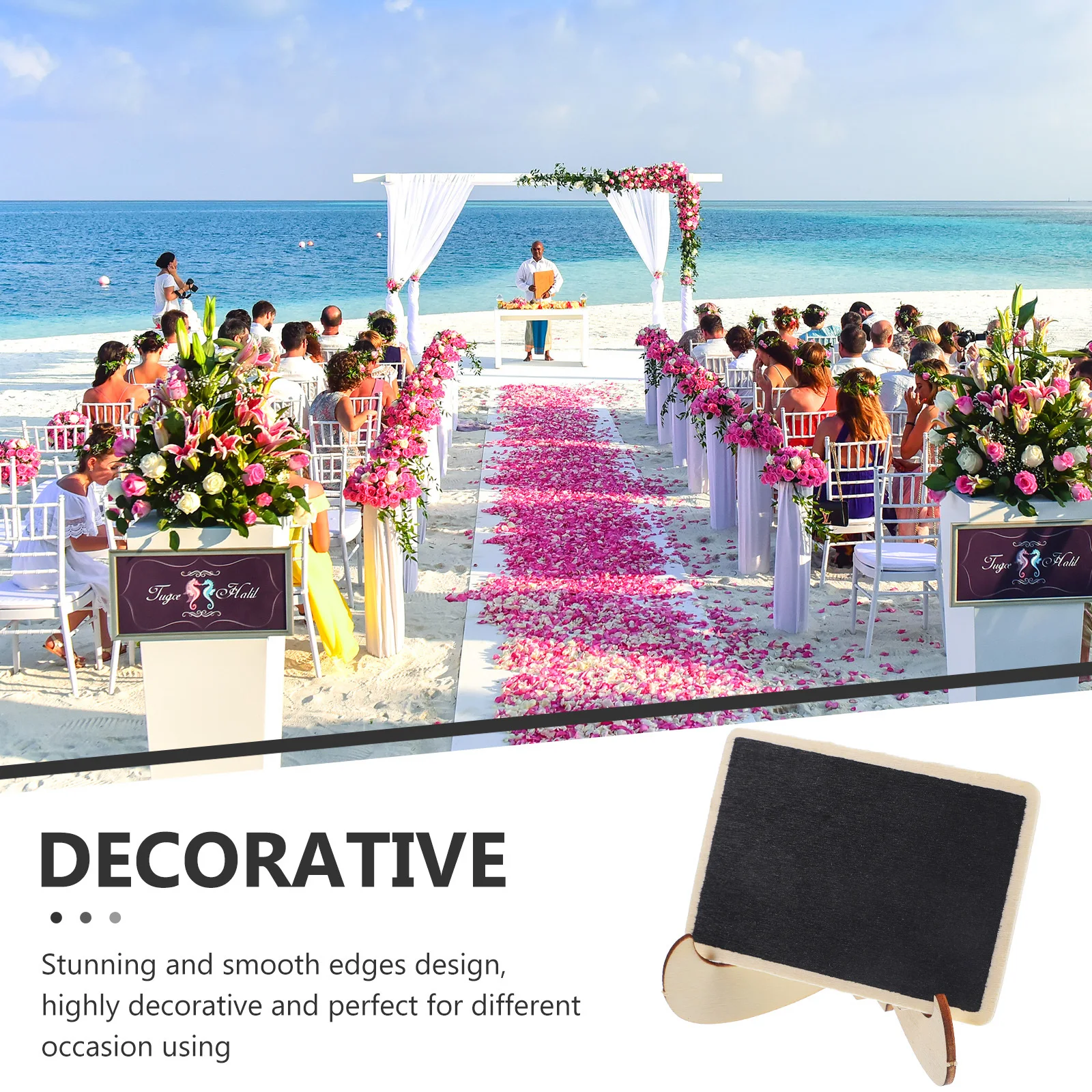 Rectangle Chalkboard Sign Board Mini Blackboard for Table Numbers Wedding Decor Shop Use Erasable Chalkboard Message Blackboard