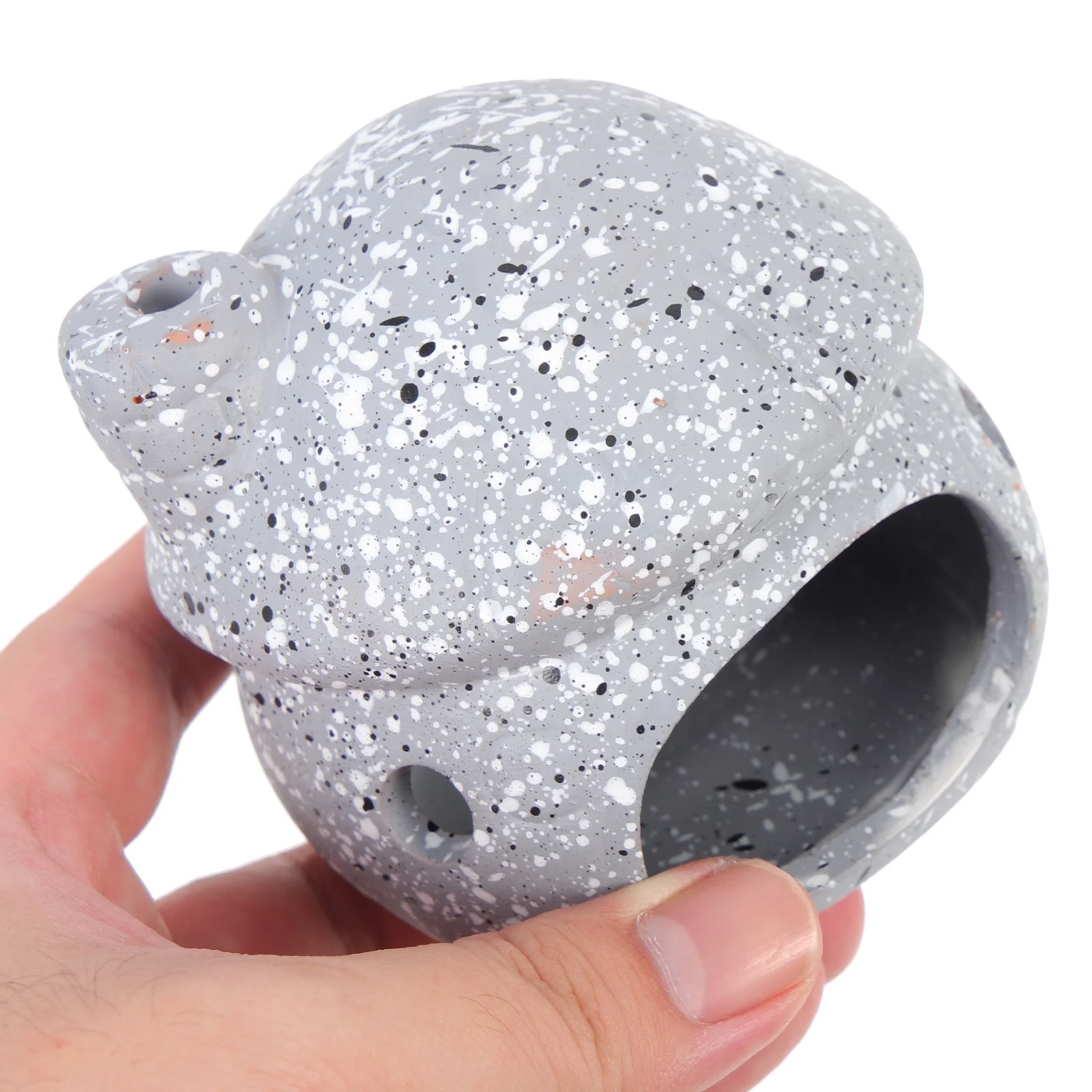 

2Pcs Decorative Aquarium Fish Caves Delicate Shrimp Clay Pots Vivid Compact Aquarium Supply Creative Landscaping Accessory