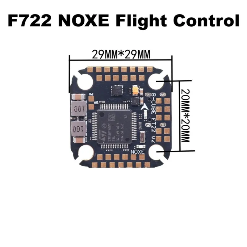 A23F-B-CUBE F722 NOXE FC ICM-42688-P Flight Controller, 3-6S STM32, USB Type-C