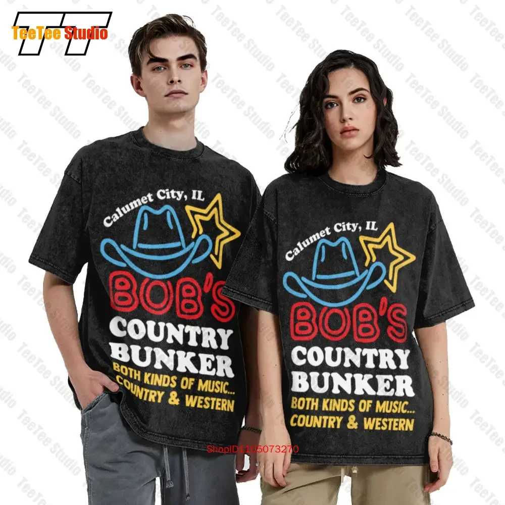 Il Bob’S Country Bunker Both Kinds Of Music Country And Western Vintage Oversized T-Shirt 8NBH