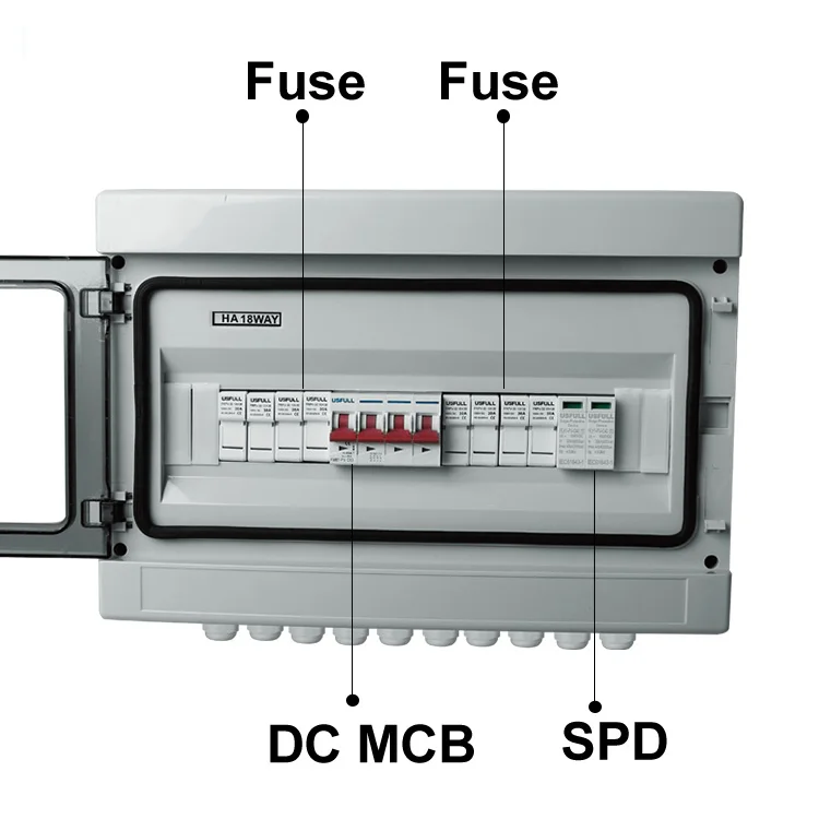 USFULL Solar  Array Cabinet DC Solar PV Combiner Box PV Junction Box for Solar Panels