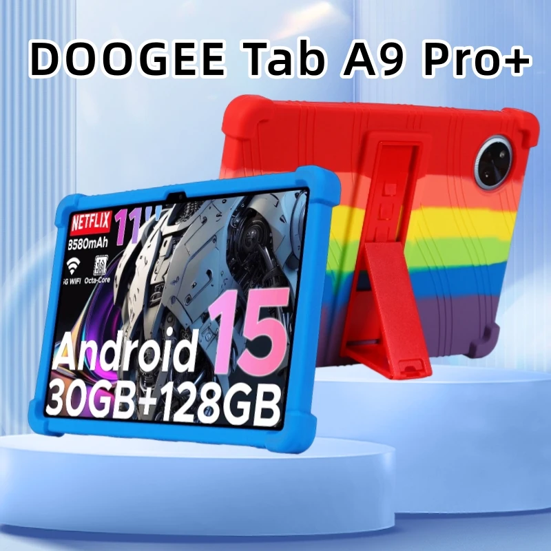 

Silicone TPU Cover for DOOGEE Tab A9+/DOOGEE Tab A9 Pro+11inch Tablet PC Protective Shell Tempered Glass Screen Protector