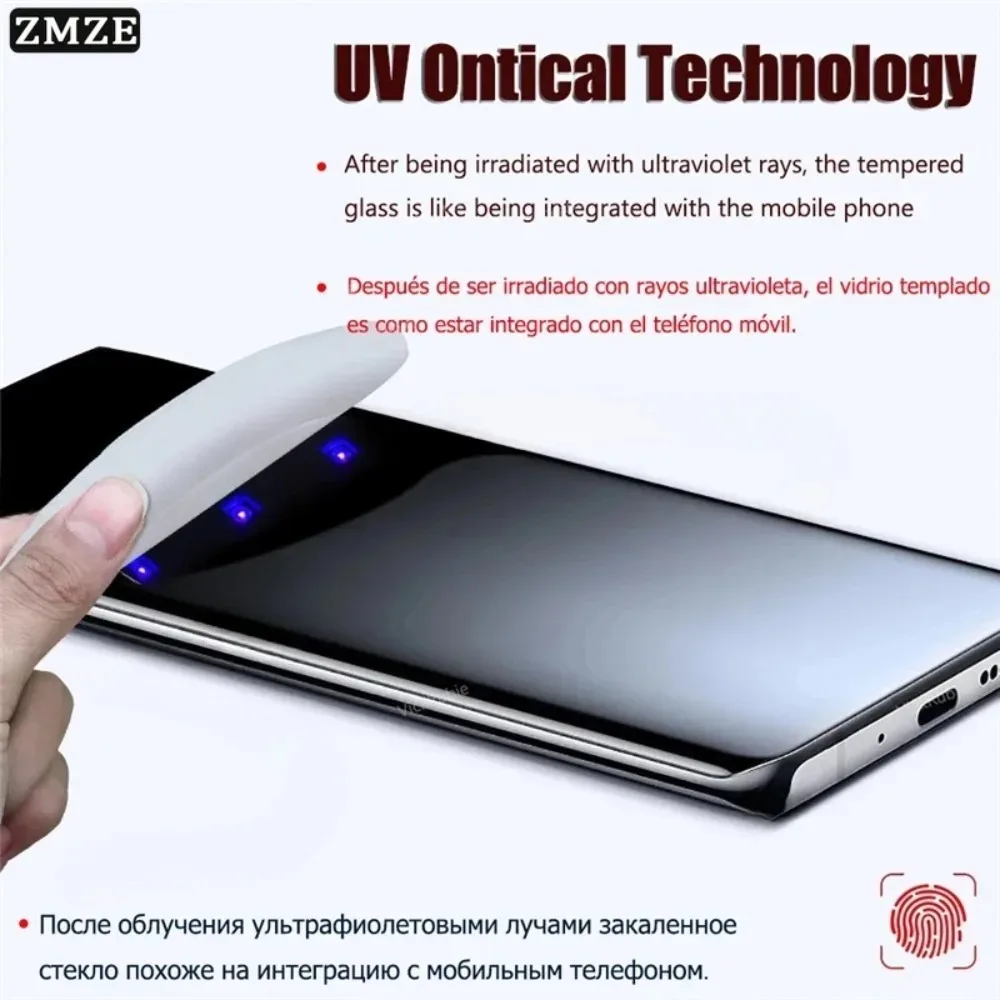 2Pcs UV Liquid Full Glue Tempered Glass Screen Protector for VIVO X100 Pro X200 Pro Ultra X80 X60 Pro HD Clear Anti-Scratch