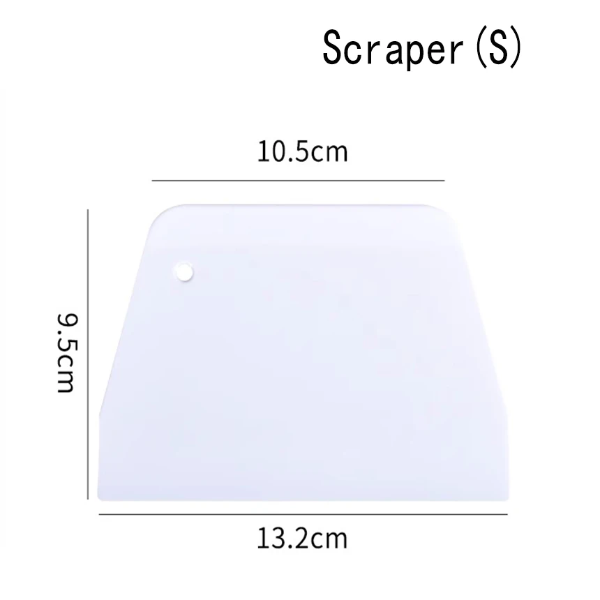 L/M/S Plastic Scraper Trapezoidal Cream Spatula Pizza Knife Dough Slitting Knife Scraper image 3