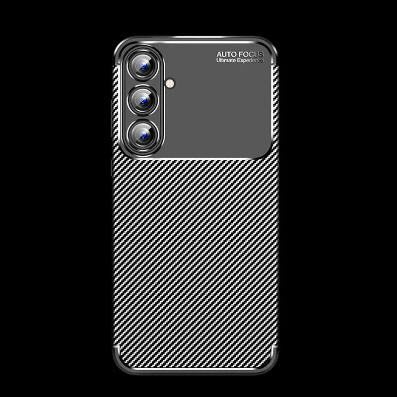 Чехол для Samsung Galaxy A55 Samsung A14 A24 A34 A54 A05s A05 A35 A55 5G, противоударный, матовый, из углеродного волокна, мягкий силиконовый бампер