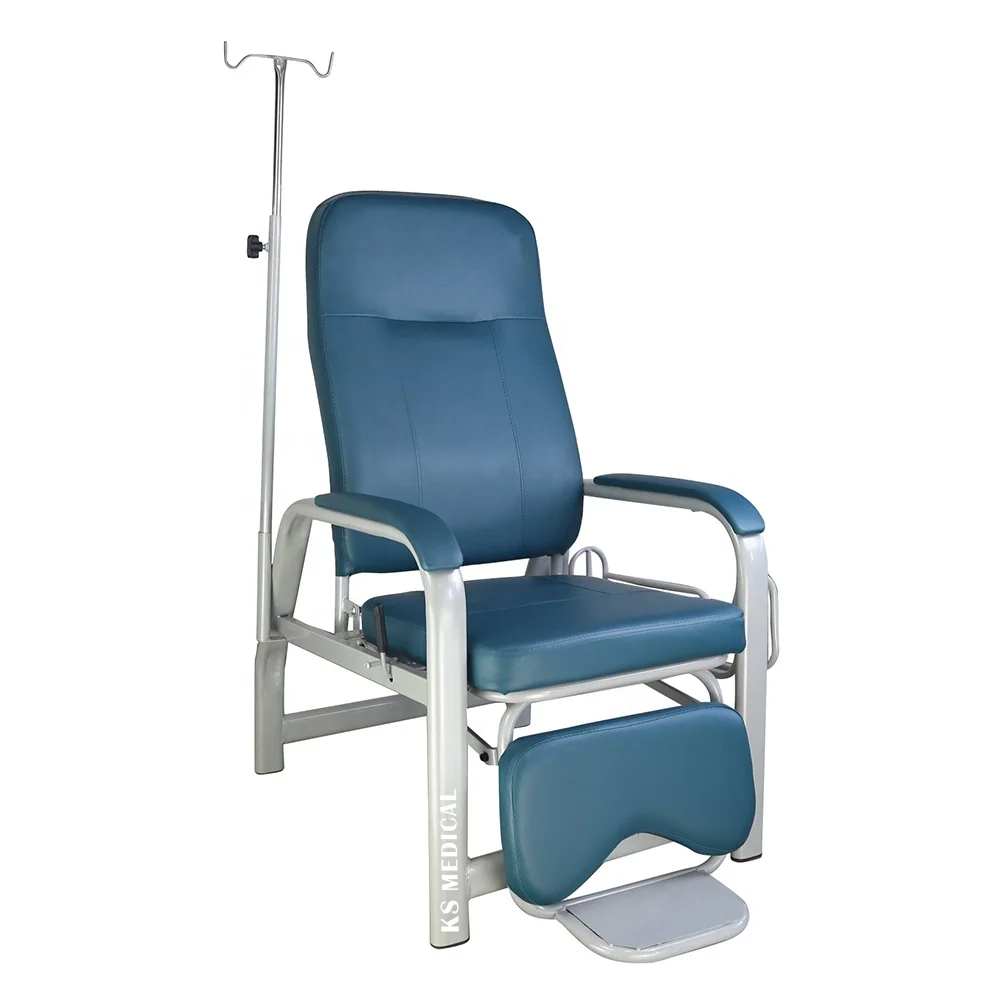 

KSMED Iv Infusion Chair KSM-HIC PU Leather Infusion Chair Medical Hospital Furniture Hospital Waiting Chair With IV Stand