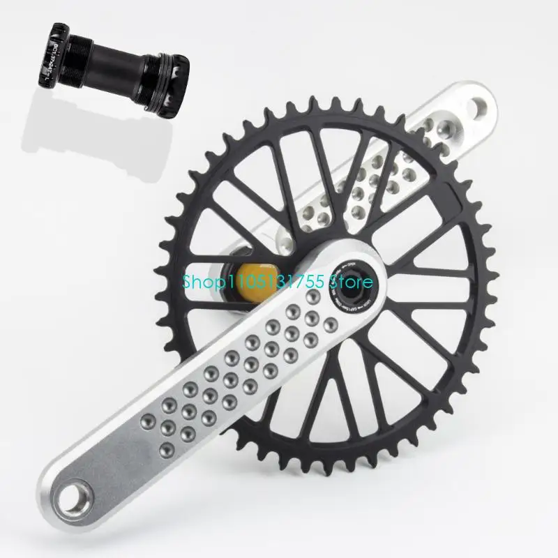 

170mm Black Crank Arm Replacements for Mountain Bicycles Aluminium Alloy Direct Mount Crank Arm Set Bicycles Crank Arm