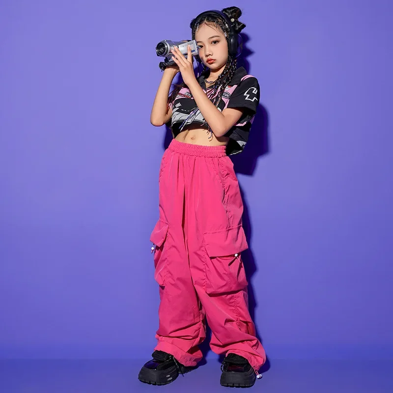 

Girls' Jazz Dance Costume Handsome Japanese Street Dance Performance Costume Set