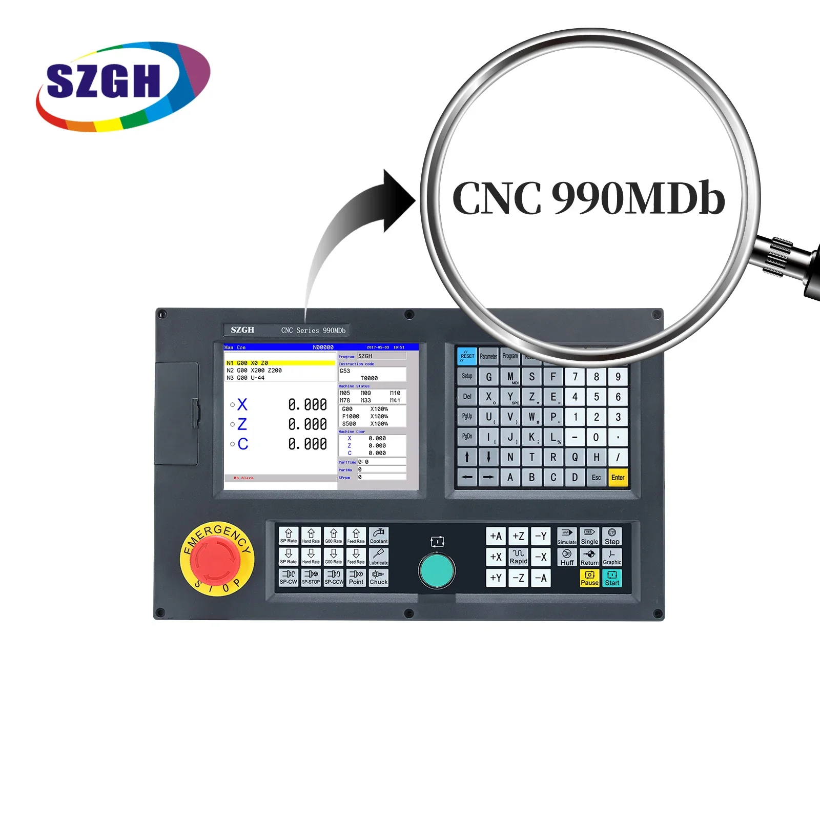 SZGH Powerful  Cnc milling machine controller for Vertical Precision Metal Mould 4 Axis CNC router drilling board cnc systems