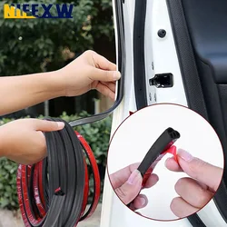 Car Door Interior Weatherstrip for Hood Trunk Double Layer Sealing Protector Strips Rubber Noise Insulation Anti-Dust Soundproof
