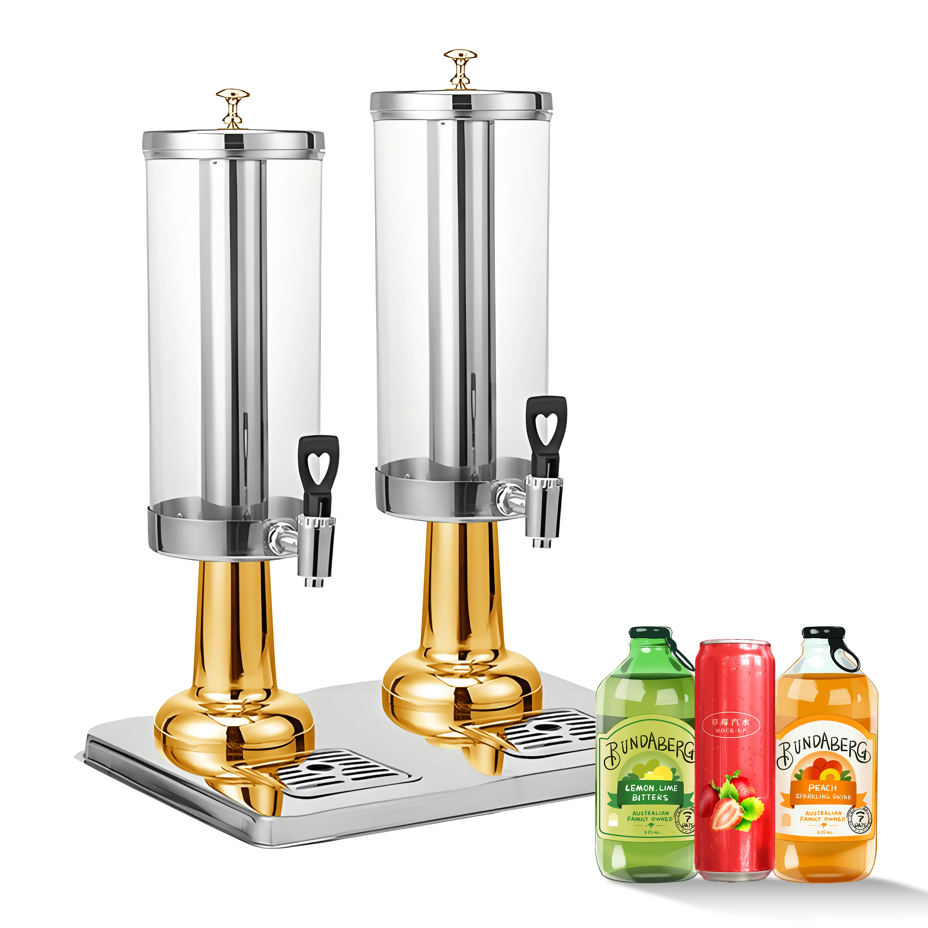 forYITIAN Hot sale 3L Stainless steel  hot and cold Single tank Fruit juice dispenser