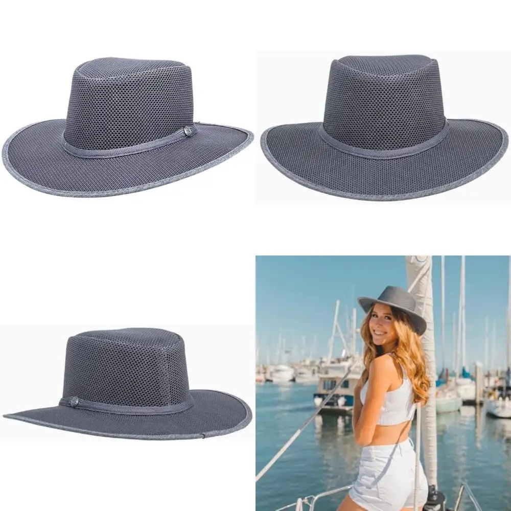 

Шляпа от солнца с широкими полями для улицы — ручная работа, дышащая, UPF 50, водонепроницаемая | Идеально подходит для активного отдыха и защиты от солнца
