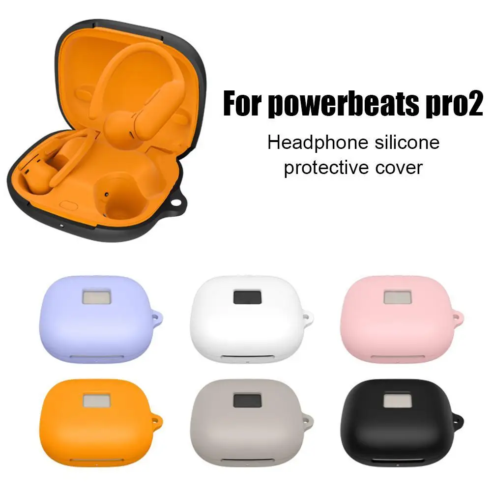 Scratchproof Skin Washable Housing Guarding Nonslip Case Shell Water Resistance For Powerbeats Pro 2 Colored Scratch Resistant