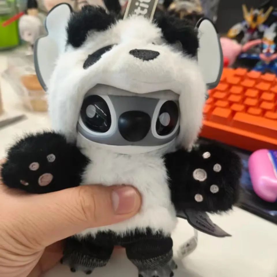 Neue Disney Stitch Gen z Panda Street Series Vinyl Gesicht Plüsch Puppe Spielzeug Anhänger Limited Edition Sammler Blind Box Trendiges Spielzeug