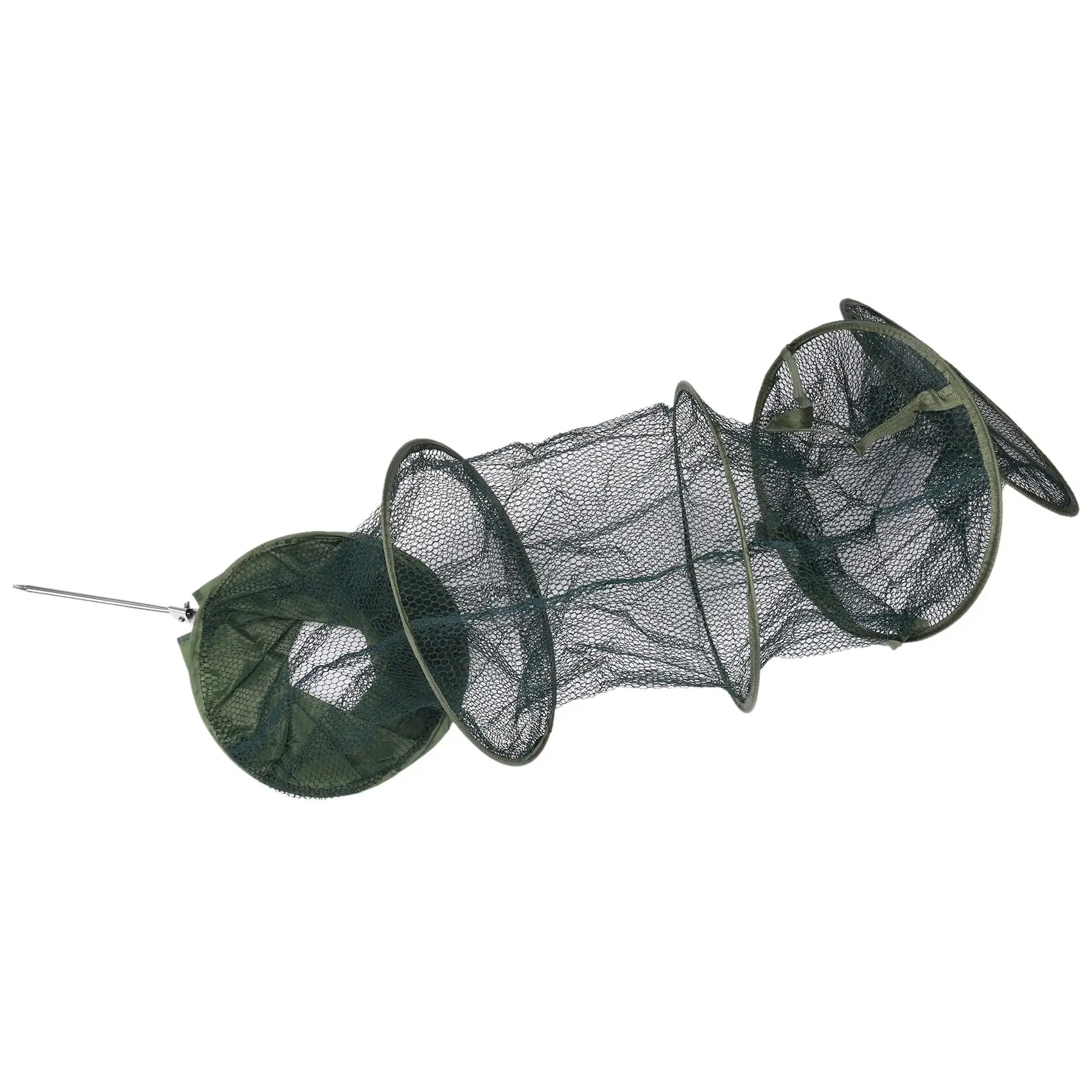 

5Layer Foldable Fishing Basket Dipped in Net Fishing Cage to Keep Fish Alive in the Water Fishing Accessories Big Hole