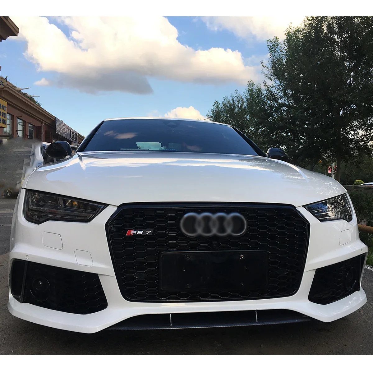 Factory price car parts for audis A7 C7 2016-2018 upgrade RS7 Body kit with front bumper grille