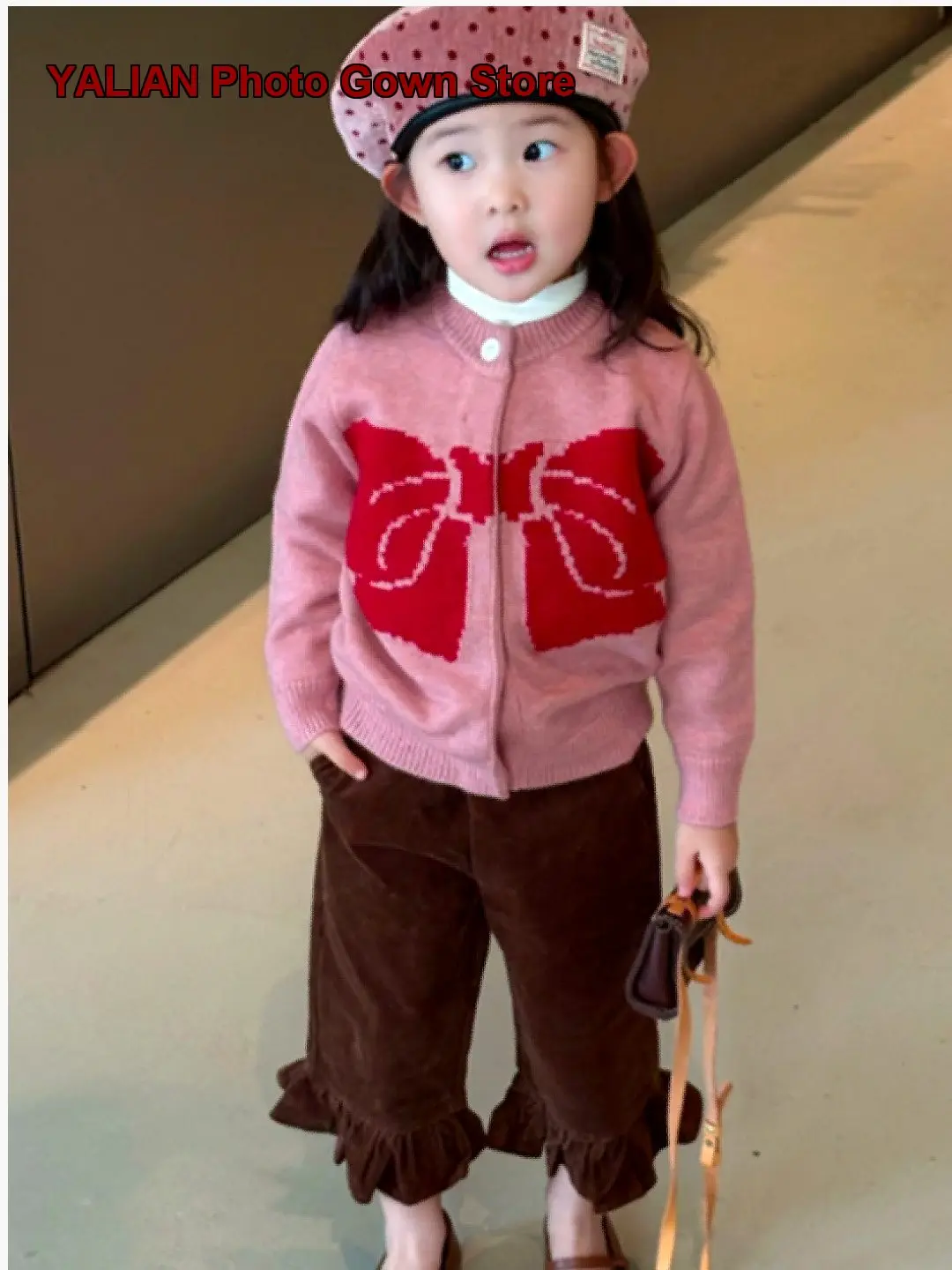 Girls Knit Cardigan Infant Thin Knit Top 2026 Spring Autumn Light Layering Kids