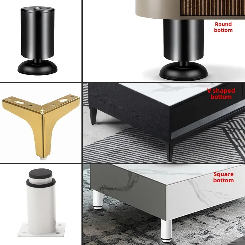 Metal Leg Extension Footpad TV Cabinet Foot Table Corner Support Leg Sofa Foot Tea Table Leg Shoe Cabinet Bathroom Cabinet Suppo