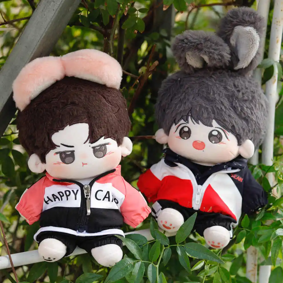 20cm Doll Clothes Wang Yibo Xiao Zhan Sports Clothes Fashion  Suit Stuffed Plushies Plush Doll Accessories Anime Toy For Kids Gi