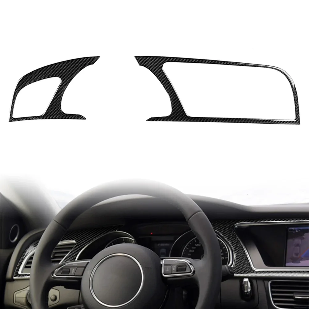 

2 Pcs LHD Car Dashboard Instrument Panel Cover Trim Decorative For Audi A5 RS5 S5