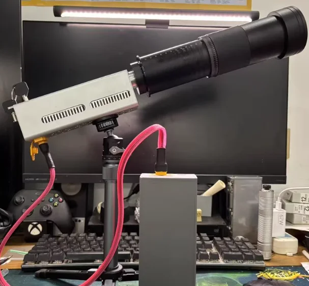 ​ ​ 260W 휴대용 레이저 장애물 제거 시스템, 텔레스코픽/회전 렌즈, 원격 점화 및 맞춤형 20-50M 범위 ​ ​