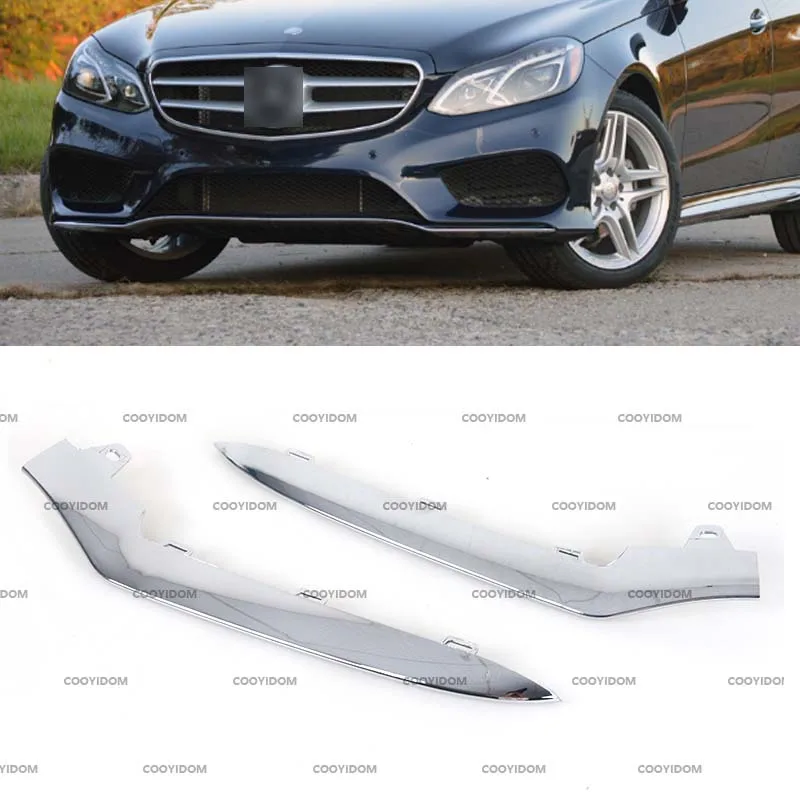 

Front Bumper Lower Lip Trim For Mercedes-Benz E-Class W212 E350 2014 2015 2016 Chrome Trim Molding A2128852774 A2128852774