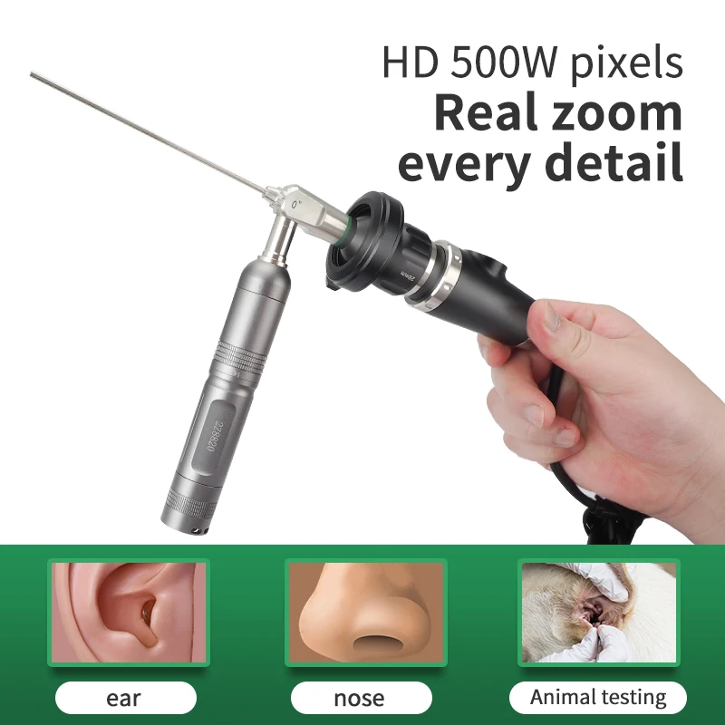 Ultra HD ENT Cold Iight Source Endoscope 2.7mm Human Body and Pet Support Laptop and TV with USB Interface Use The Endoscope