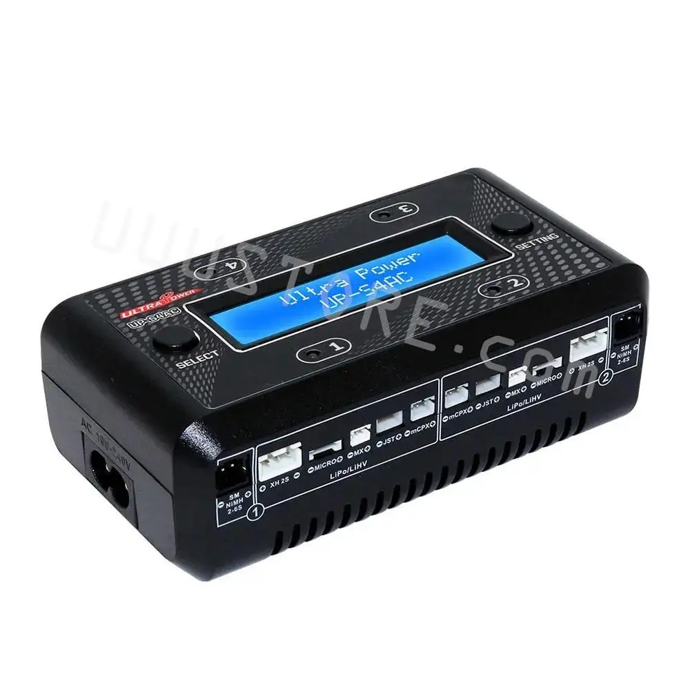 UltraPower UP-S4AC 4x7W 1A AC/DC 1S-2S LiPO/LiHV 2S-6S NiMH/NiCd Battery Charger With SM XH Micro MX JST mCPX For RC Model