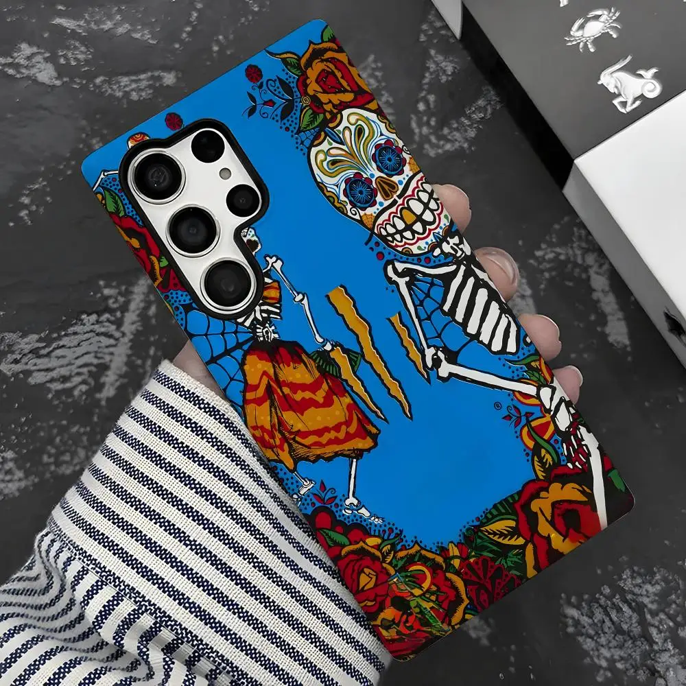 Funda de teléfono para Samsung Galaxy S25 S24 S23 S22 S21 Plus Ultra 2 en 1 carcasa brillante m-monsters diseño fresco bebida energética