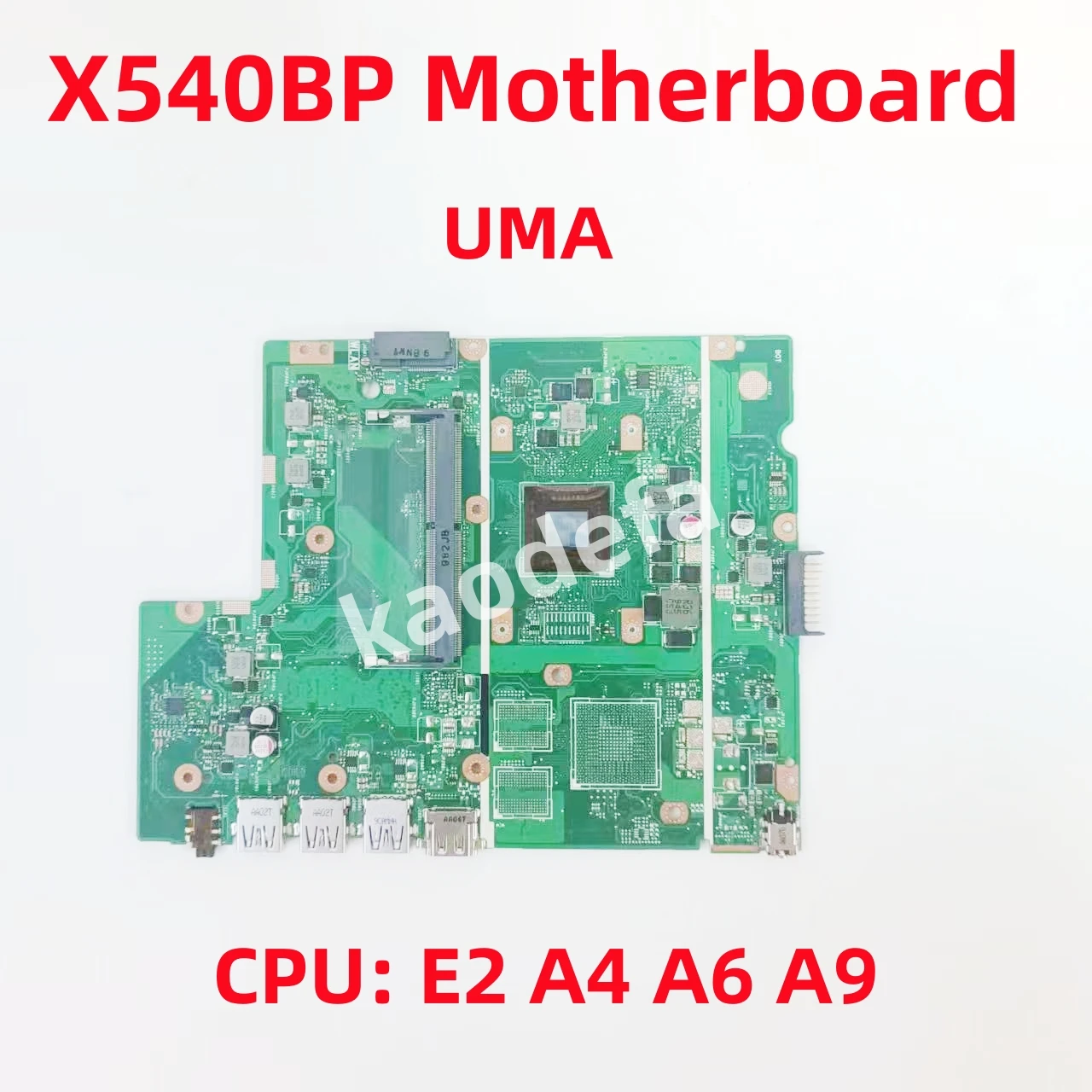 

X540BP Mainboard For ASUS X540BP X540BA Laptop Motherboard CPU: E2-9000 A4-9125 A6-9225 A9-9425 UMA 100% Test OK