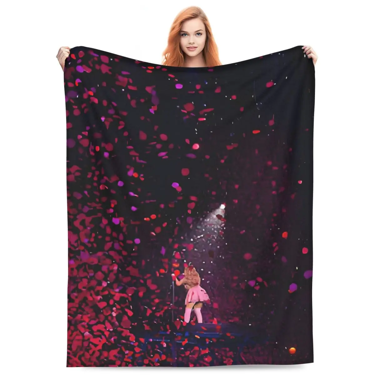 Custom A-Ayliva Cool Singer Blanket Soft Fleece Spring Warm Flannel Pop Music Throw Blankets for Sofa Car Bed Bedspread