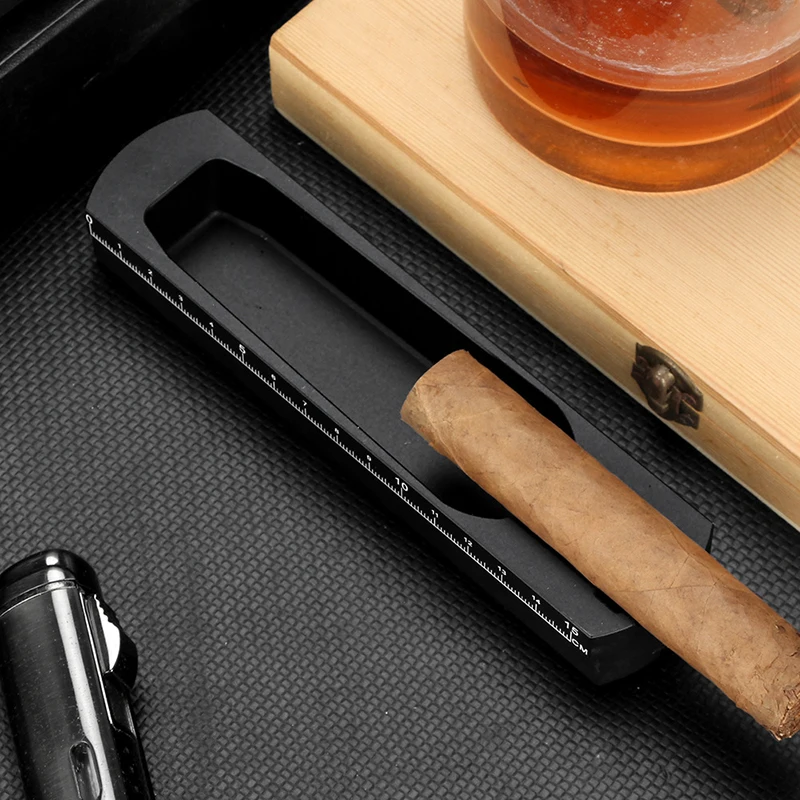 

BOLTIFY Lightweight Travel Portable Cigar Ashtray Zinc Alloy Material Cigar Holder Tray Cigar Extinguisher Accessories