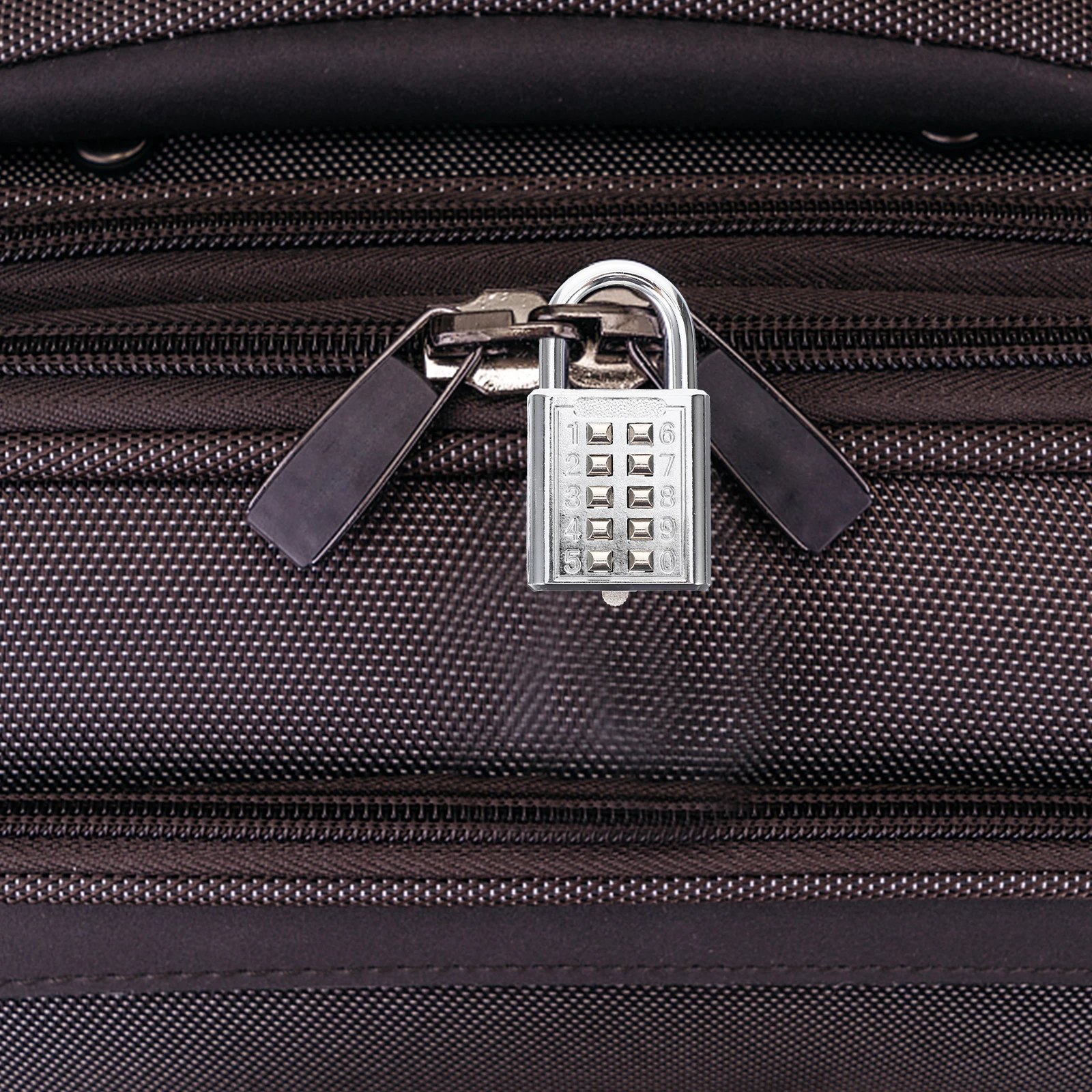 

Resettable Ten Digit Combination Padlock For Luggage Lockers And Personal Belongings