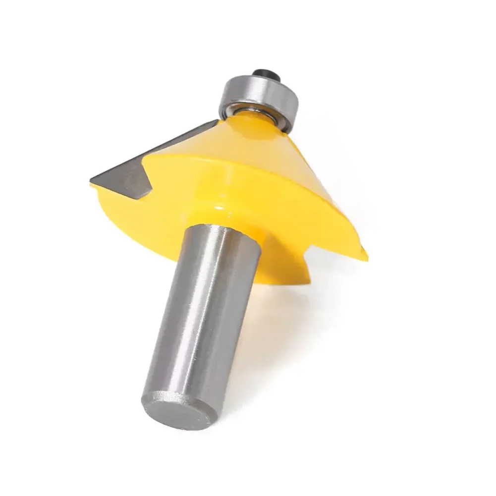 

1 шт., 1/2 дюйма, 12 мм, хвостовик, высокое качество, 45 градусов, фаска и скос, кромка, фреза, режущий инструмент по дереву, деревообрабатывающие фрезы