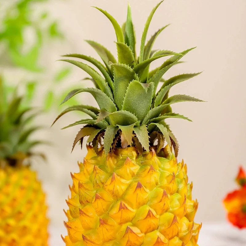 Künstliche Ananas, mittelgroß, groß, simulierte Früchte für Zuhause, Hochzeitsdekoration, gefälschte Ananas, Küche, Desktop, Wohnzimmer, Dekoration – Detail 5