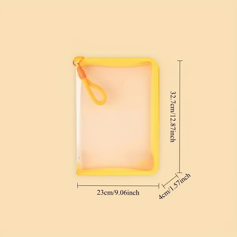 [Borsa per documenti trasparente] Borsa per documenti trasparente con cerniera da 4 pezzi/1 pezzo A4 |   per documenti, documenti di prova e libri di testo